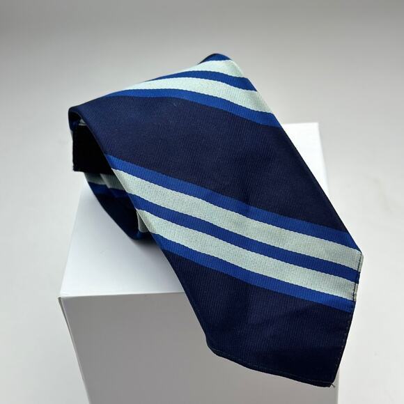 Chadwick by Wembley blue stripe men’s neck tie‎ - Picture 1 of 3